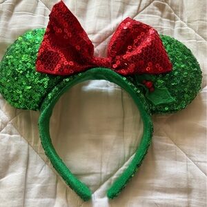 Green and Red Sequin Kids Costume Headband